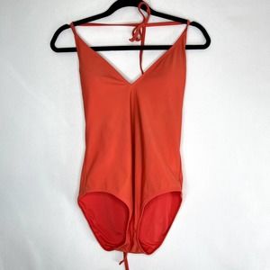 Aerie Coral One Piece Full Coverage Bathing Suit Size Medium
